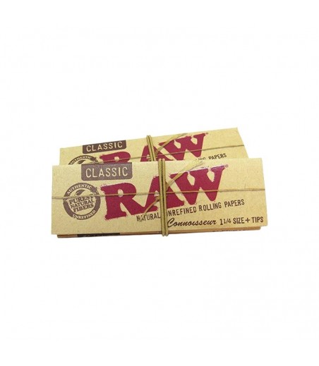 Raw Connoisseur 1/4 papel y boquillas